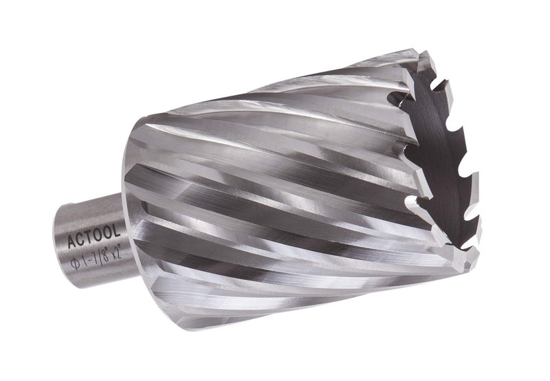 ACTOOL 1-7/8" Diameter Ã— 2" Depth of Cut HSS ANNULAR Cutter with 3/4'' Weldon Shank - Image 1